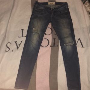 Hollister denim ripped jeans